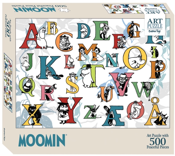 Muumien taidepalapeli ABC, 500 palaa